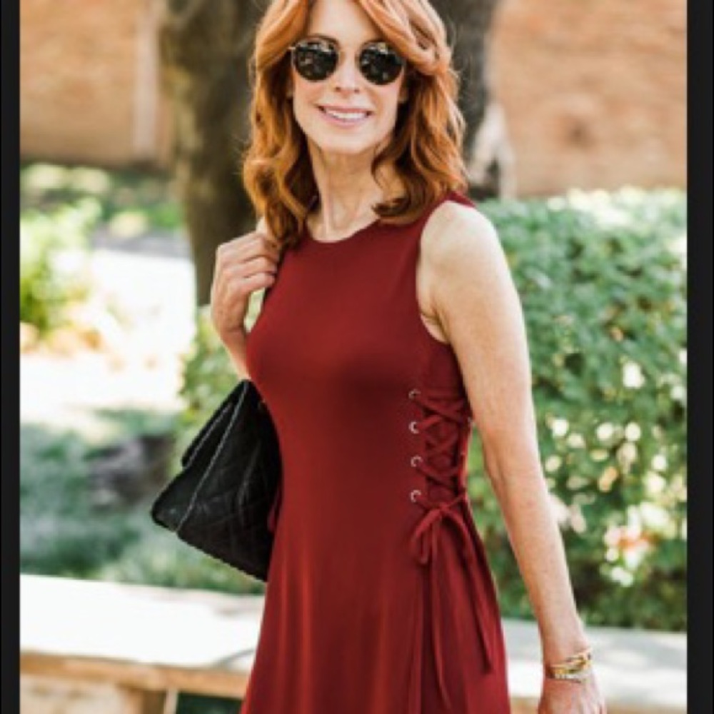 Ann Taylor Side-Tie midi dress